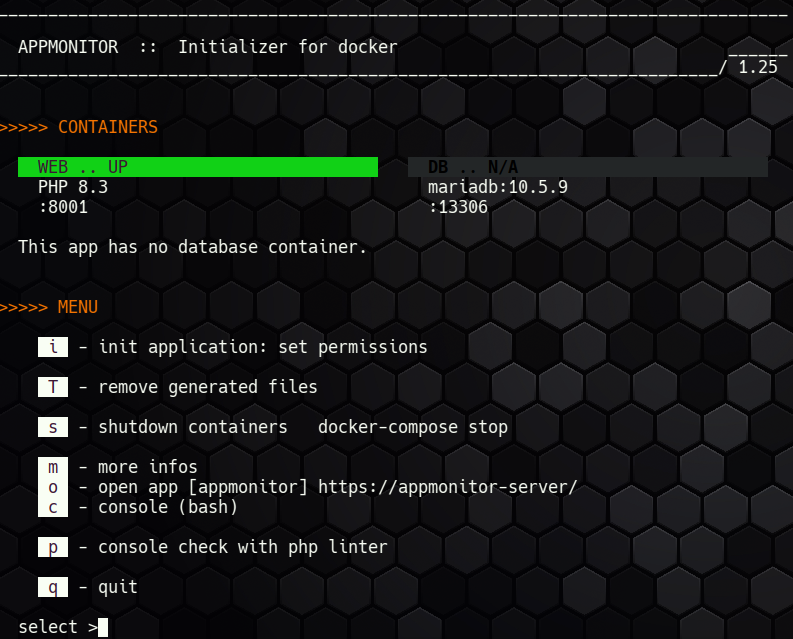 docs/images/main_menu_running_web.png