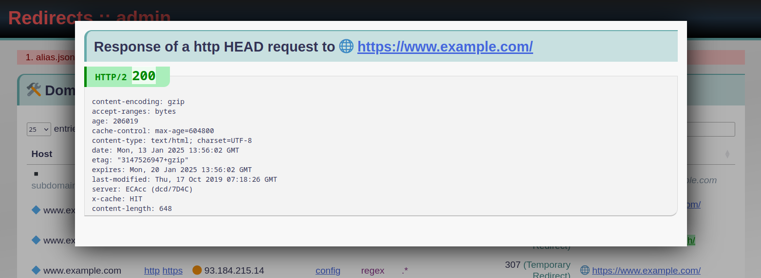 Request successful